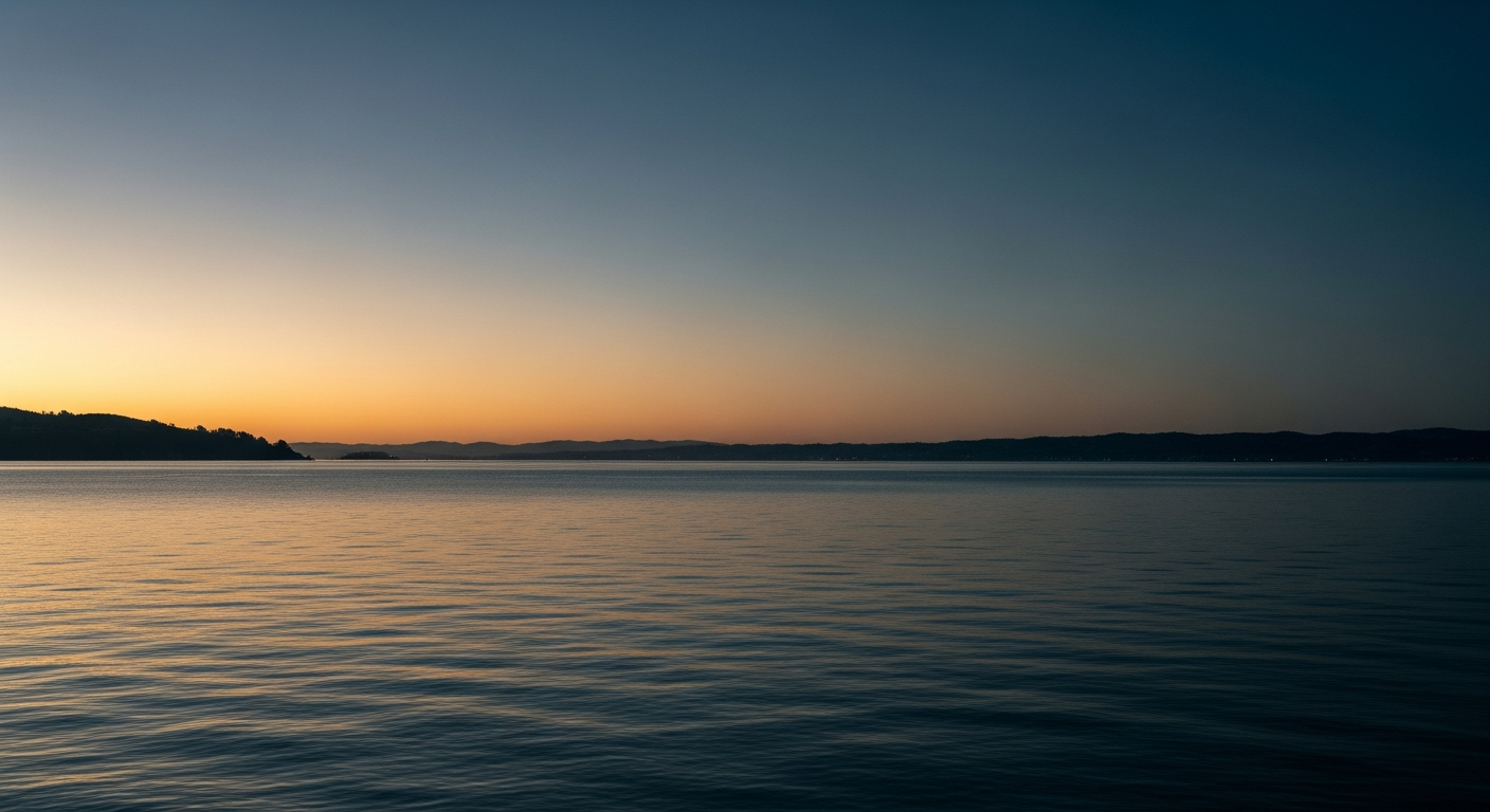 San Francisco Bay at dusk